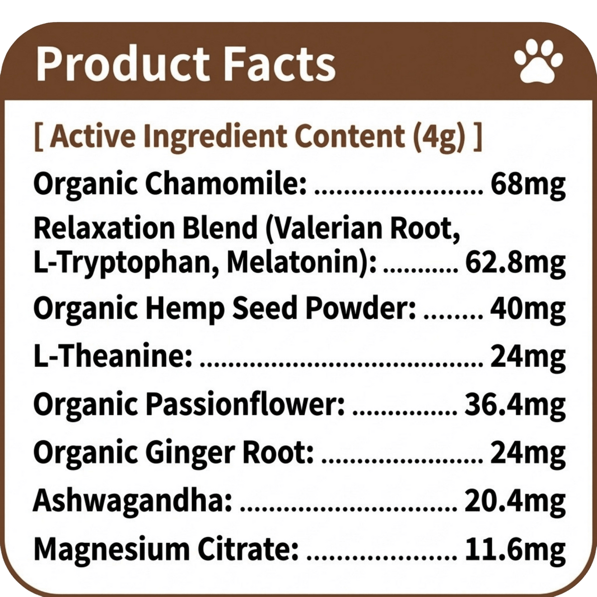 Advanced Calming Chews
